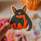 Halloween Bat Sticker | Autumn Pumpkin Vinyl Die-cut Decal