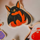 Halloween Bat Sticker | Autumn Pumpkin Vinyl Die-cut Decal