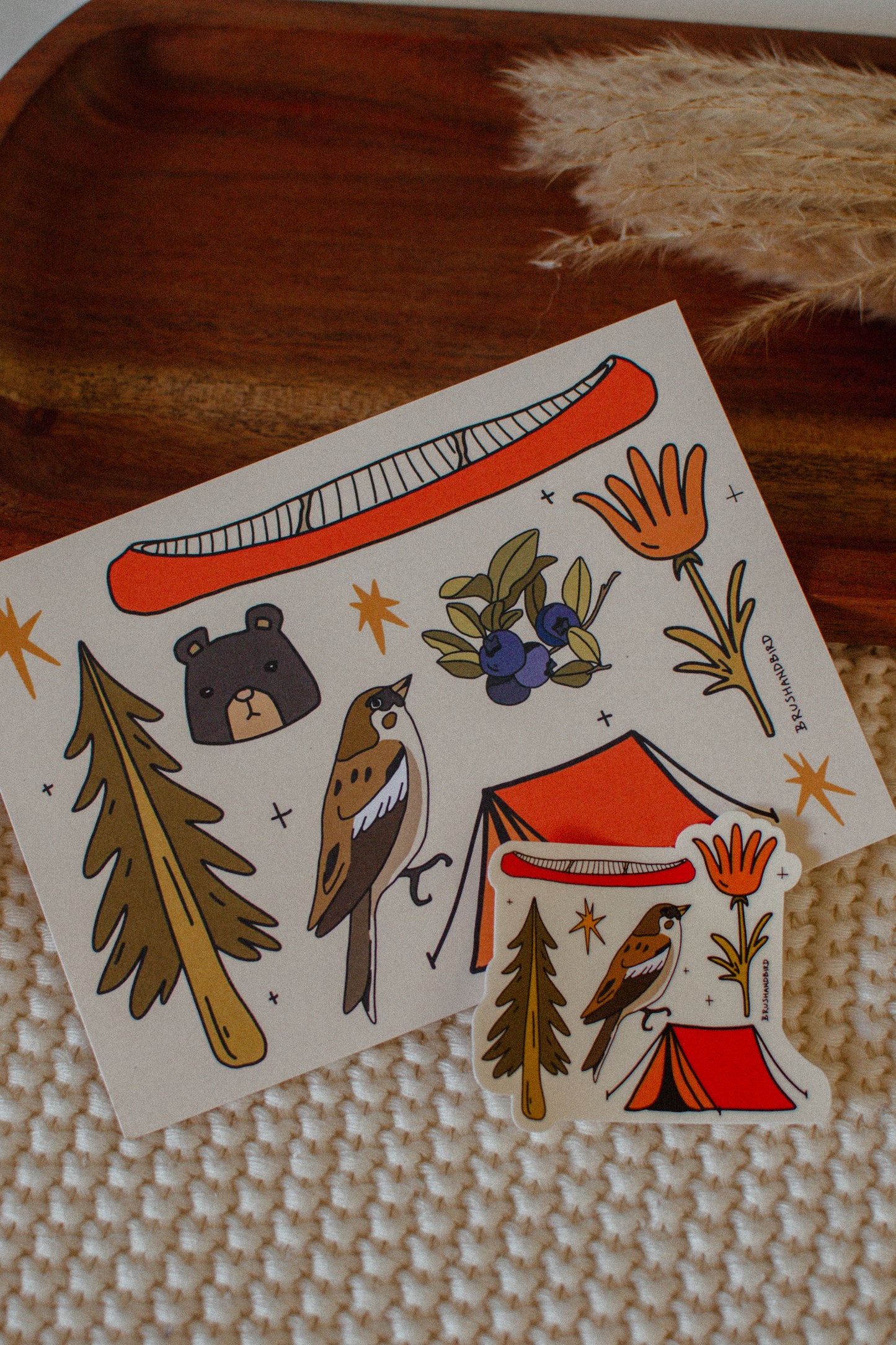 Camping & Nature Sticker | Outdoorsy Vinyl Waterproof Die Cut Sticker