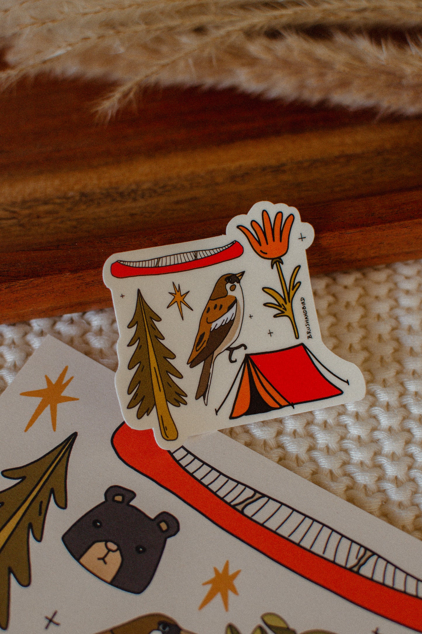 Camping & Nature Sticker | Outdoorsy Vinyl Waterproof Die Cut Sticker