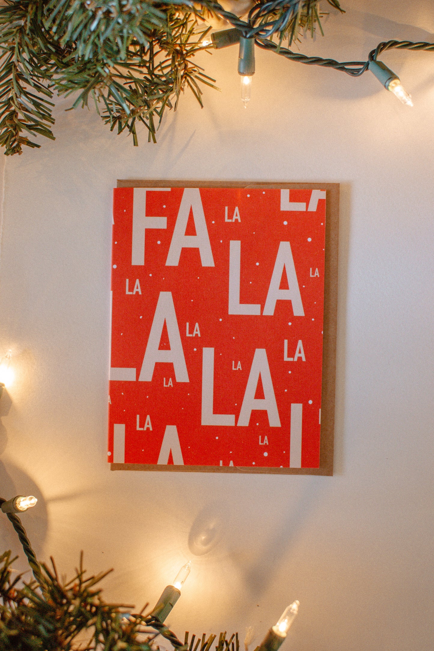 Fa La La Holiday Greeting Card | Christmas Card
