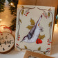 Nuthatch Bird Greeting Card | Blank Holiday Christmas Card