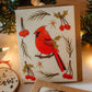 Cardinal Greeting Card | Blank Holiday Christmas Card