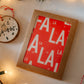 Fa La La Greeting Card Set | Set of 6 Holiday Christmas Card