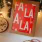 Fa La La Greeting Card Set | Set of 6 Holiday Christmas Card