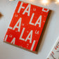 Fa La La Holiday Greeting Card | Christmas Card