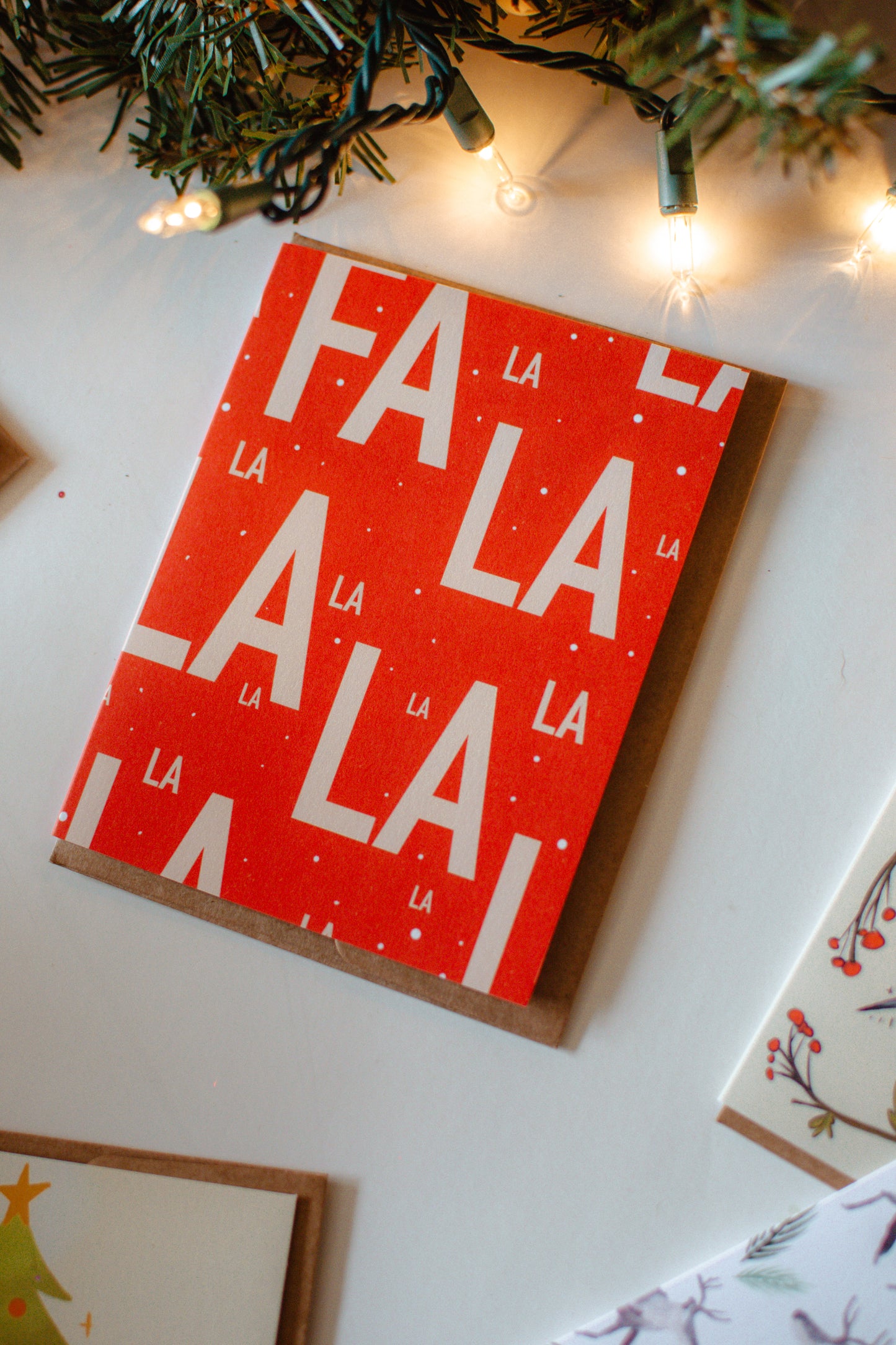 Fa La La Holiday Greeting Card | Christmas Card