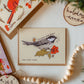 Warm Winter Wishes | Chickadee Holiday Greeting Card