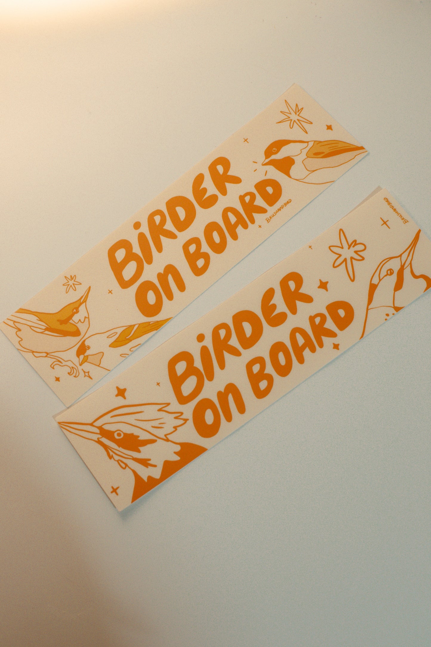 Birder on Board Bumper Sticker | Backyard Bird Design