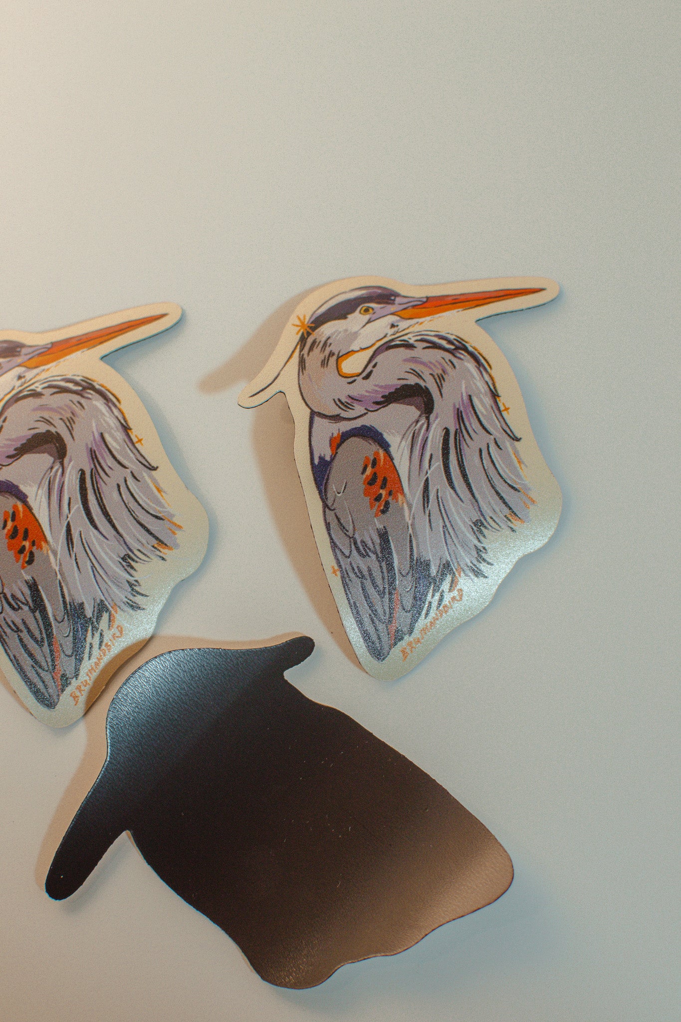 Great Blue Heron Magnet | Illustrated Bird Design Souvenir