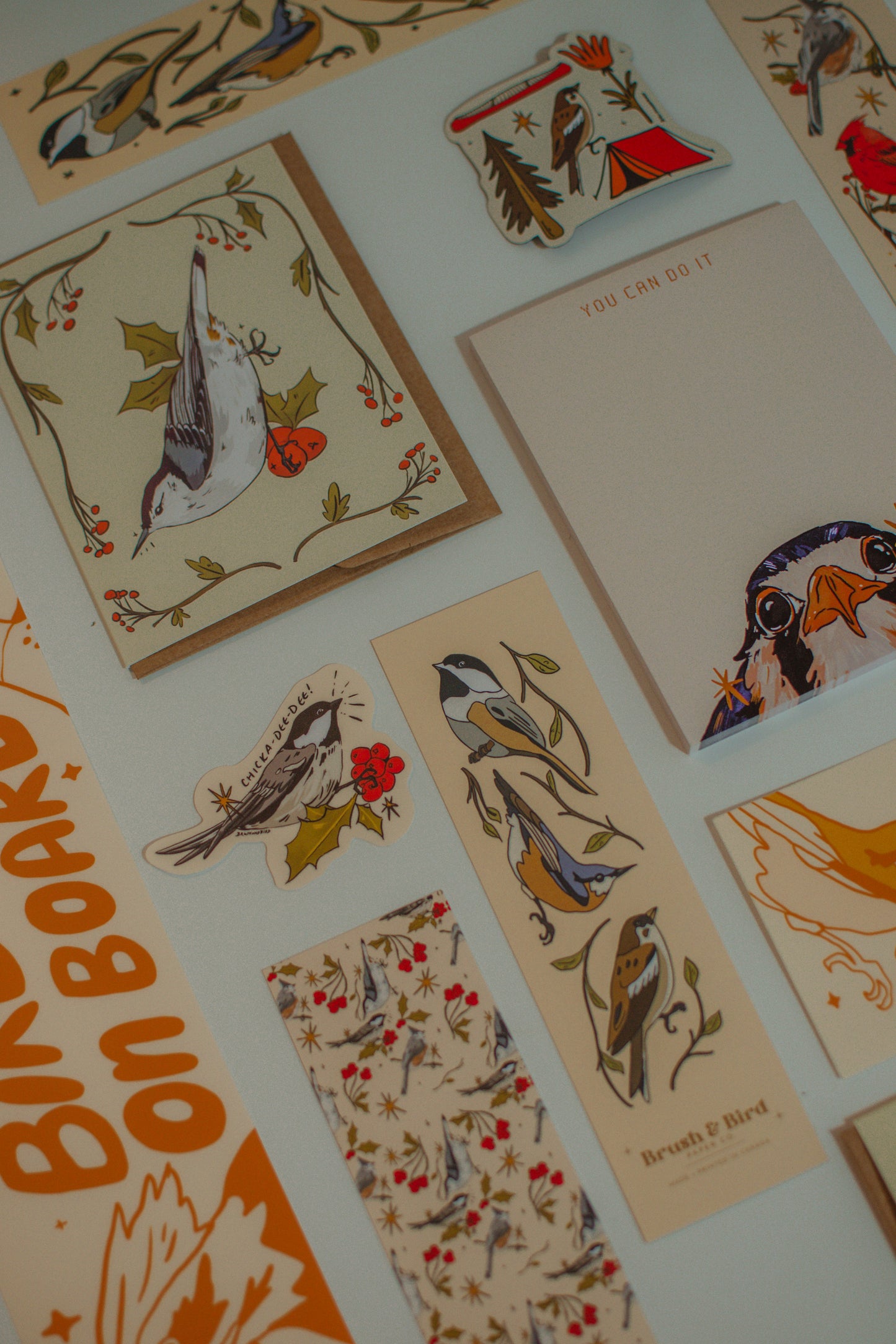 Canadian Birds Bookmark | Illustrated Backyard Bird Design