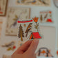 Camping Magnet | Nature Adventure Illustration Design