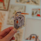 Great Blue Heron Magnet | Illustrated Bird Design Souvenir