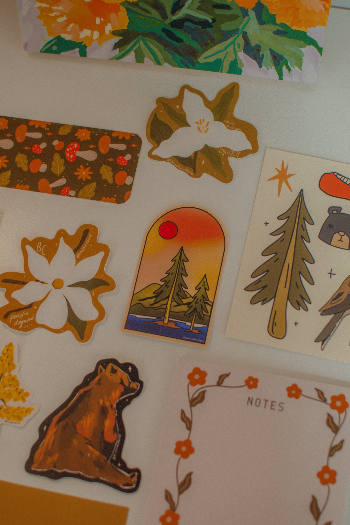 Wild Pines Sticker | Nature Lover Gift, Outdoorsy Vinyl Waterproof Die Cut Sticker