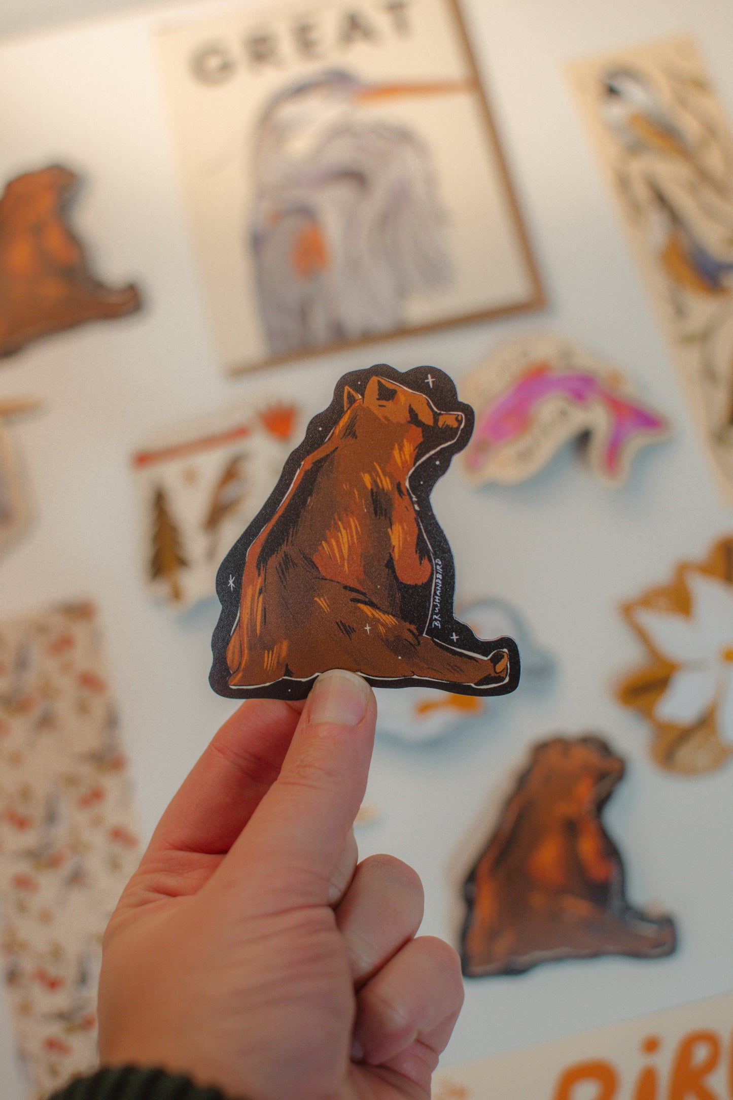 Grizzly Bear Magnet | Canada Wildlife Souvenir Gift