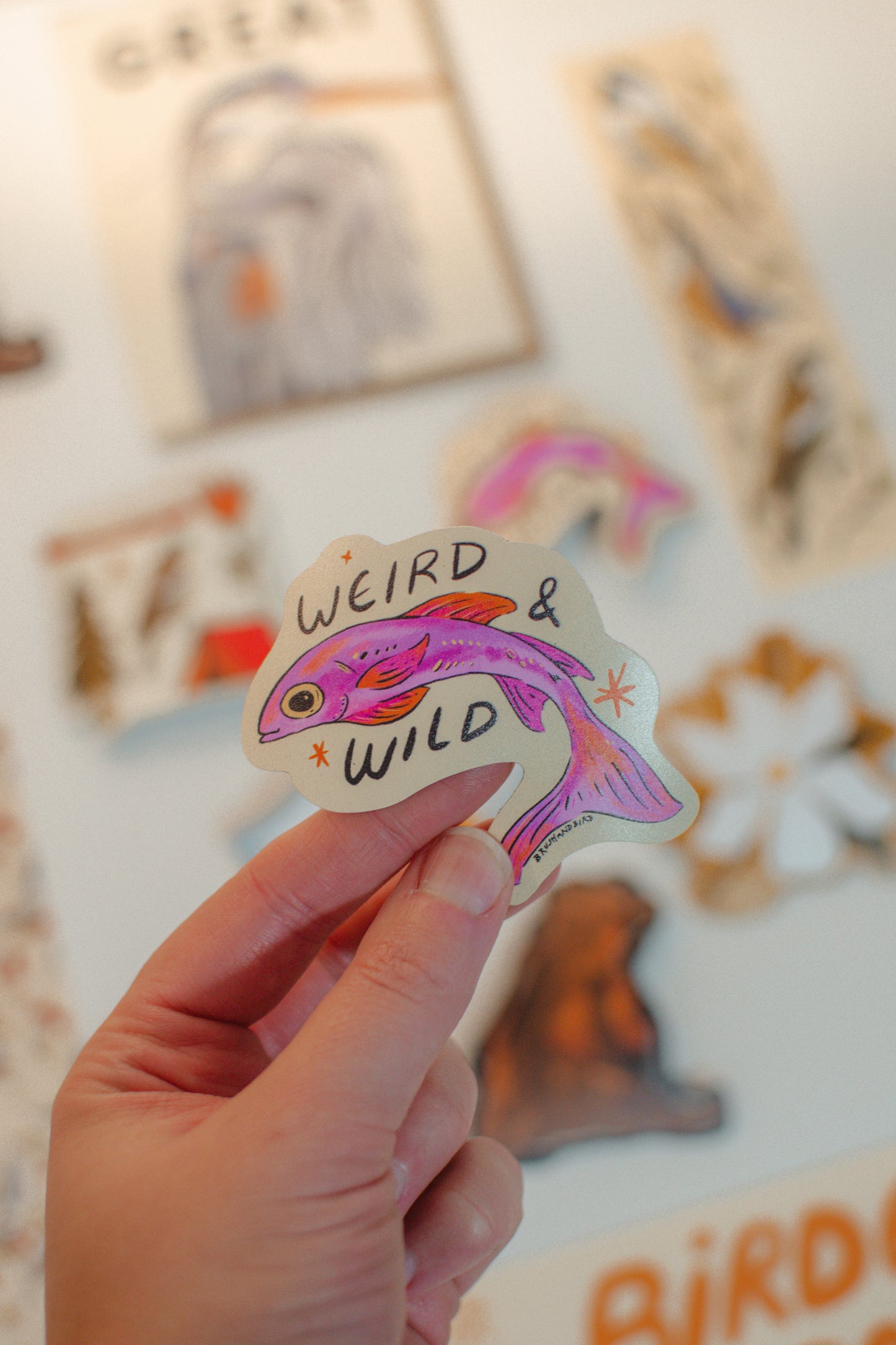 Weird and Wild Fish Magnet | Illustrated Fish Souvenir Gift