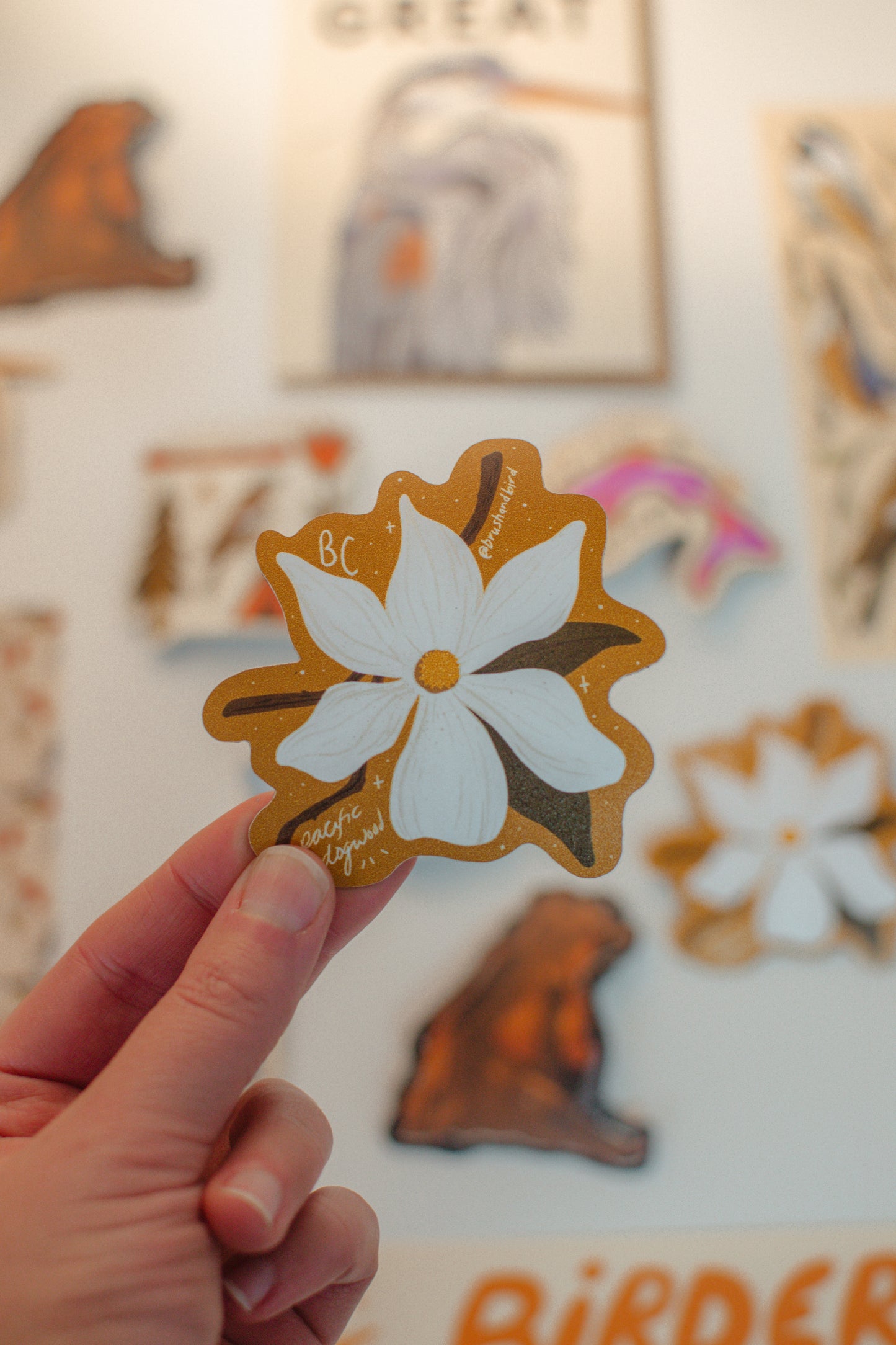 British Columbia Flower Magnet | Canada Province Souvenir