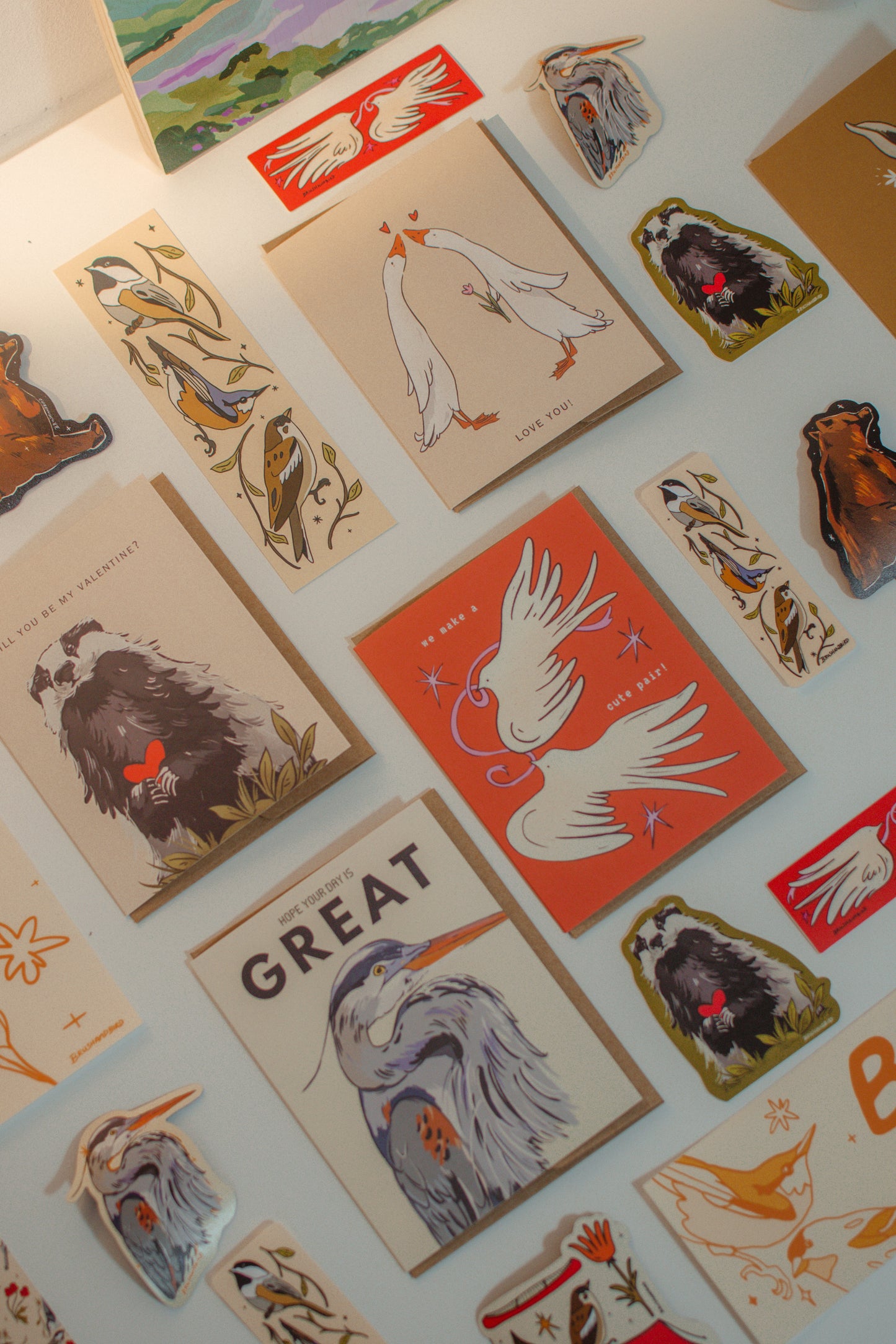 Love You Geese Card | Valentine’s Day Greeting Card