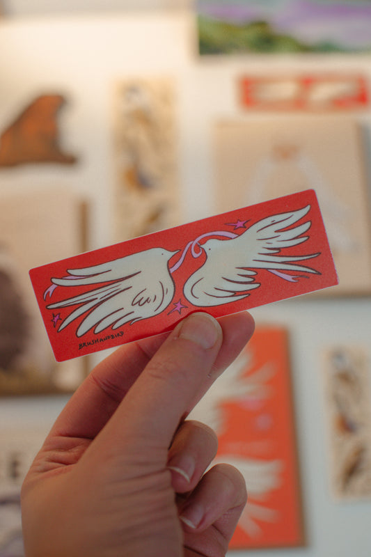 Love Birds Sticker | Pair of Birds Vinyl Diecut Sticker