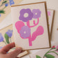 Purple Flower Card | Birthday, Thank You, Congrats, Any Occasion Card