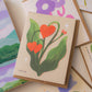 Love You Greeting Card | Heart Flowers Valentine’s Day Card