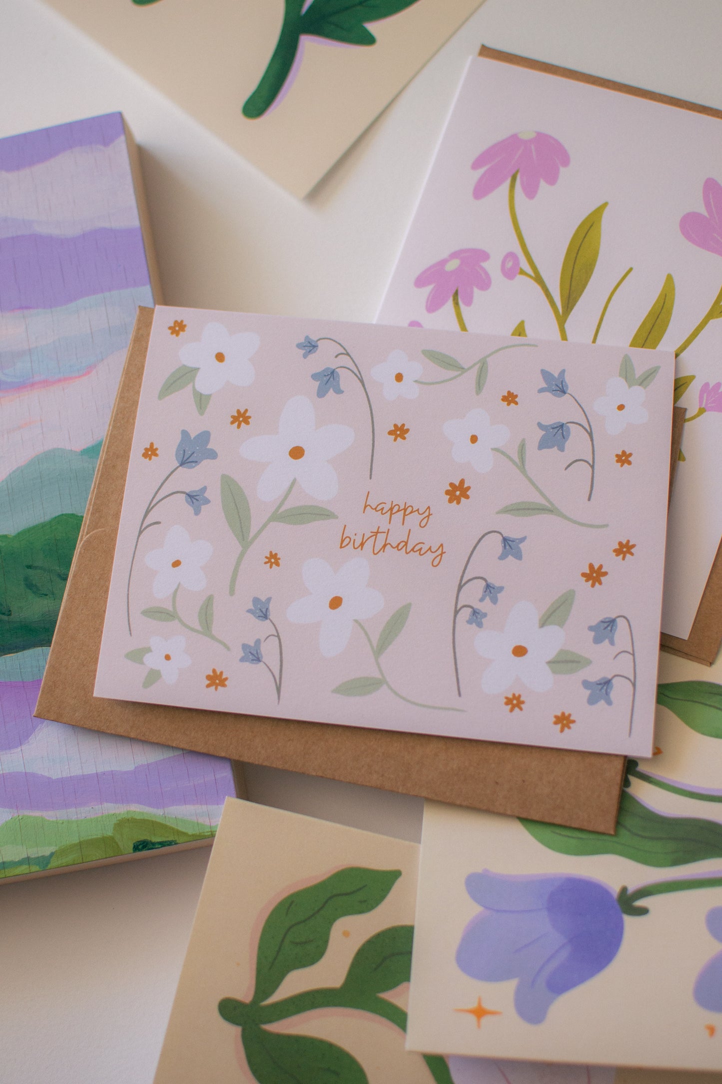 Delicate Floral Birthday Card