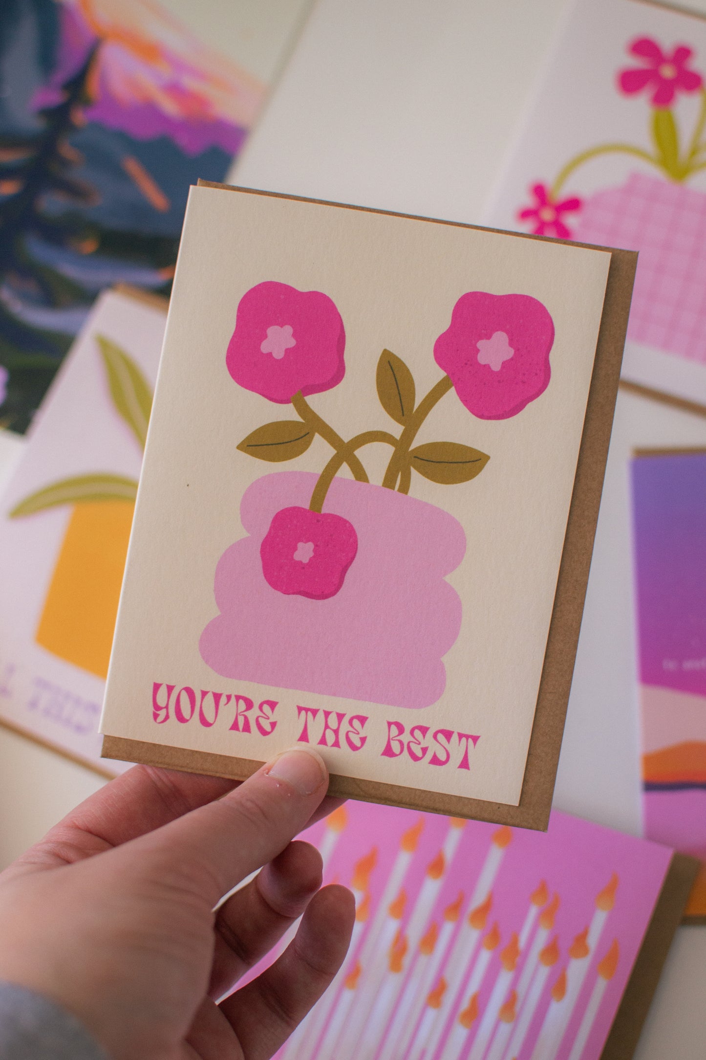 You’re the Best Card | All-Occasion Flower Greeting Card