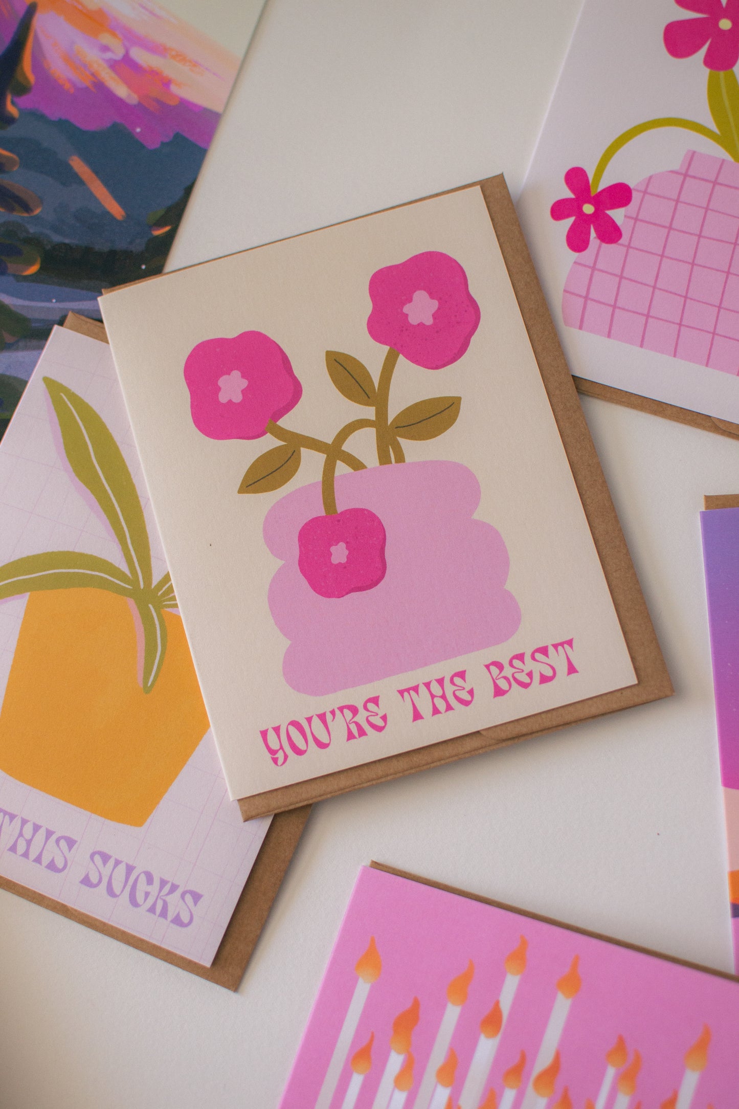 You’re the Best Card | All-Occasion Flower Greeting Card