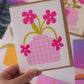 Blank Flower Card | Birthday, Thank You, Congrats, Any Occasion Card