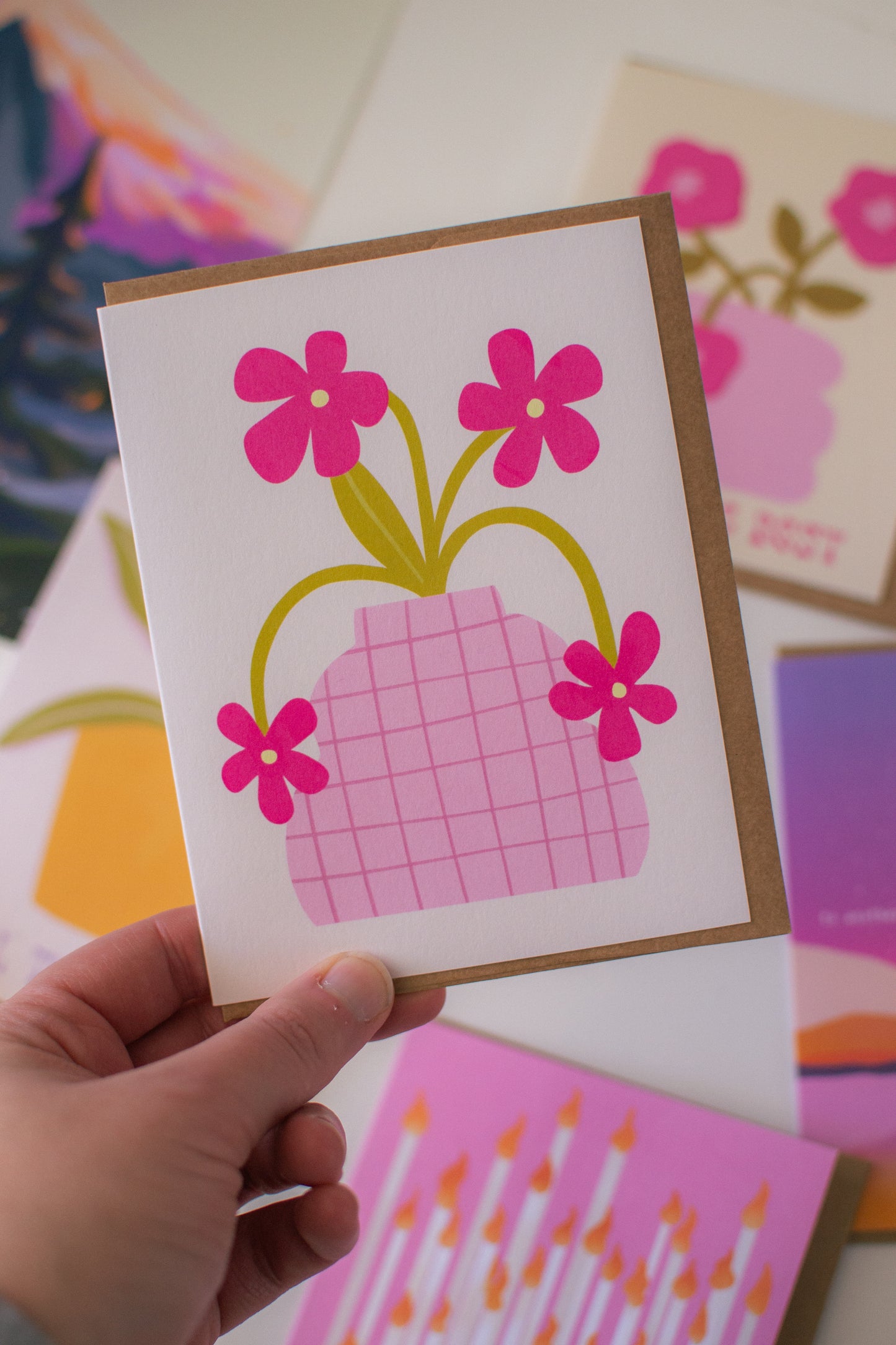 Blank Flower Card | Birthday, Thank You, Congrats, Any Occasion Card