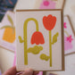 Blank Red Tulips Greeting Card | Summer Collection