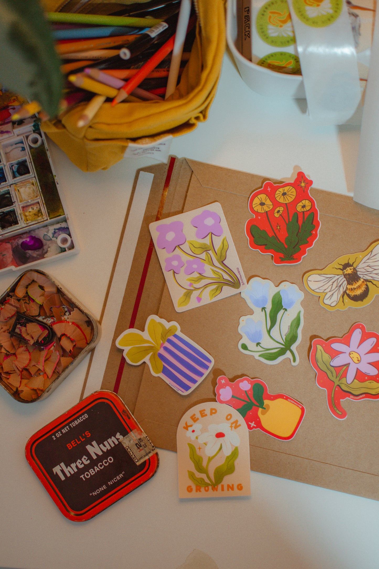 Vibrant House Plant Sticker | Waterproof Vinyl Sticker