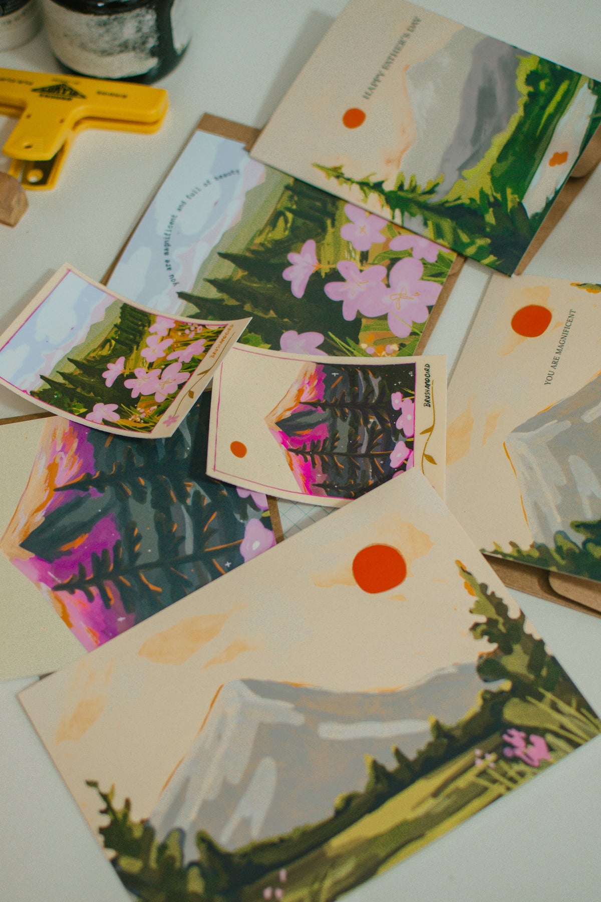 Mountain Landscape Postcard | Outdoorsy Summer 5x7 Mini Print