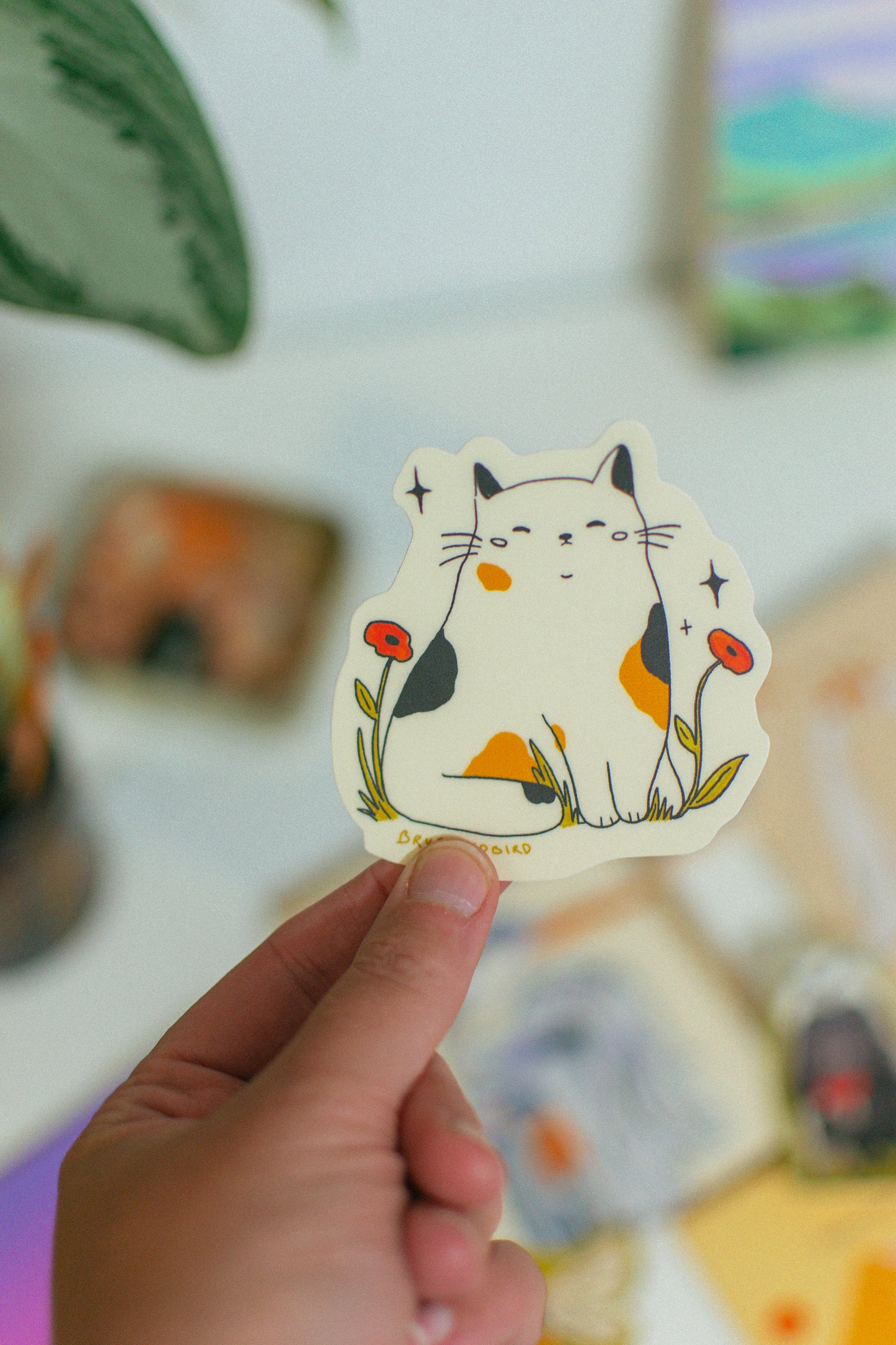 Chubby Cat Sticker | Grumpy Kitty Sticker