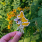 Bumblebee and Goldenrod Sticker | Pollinator Vinyl Sticker