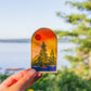 Wild Pines Sticker | Nature Lover Gift, Outdoorsy Vinyl Waterproof Die Cut Sticker