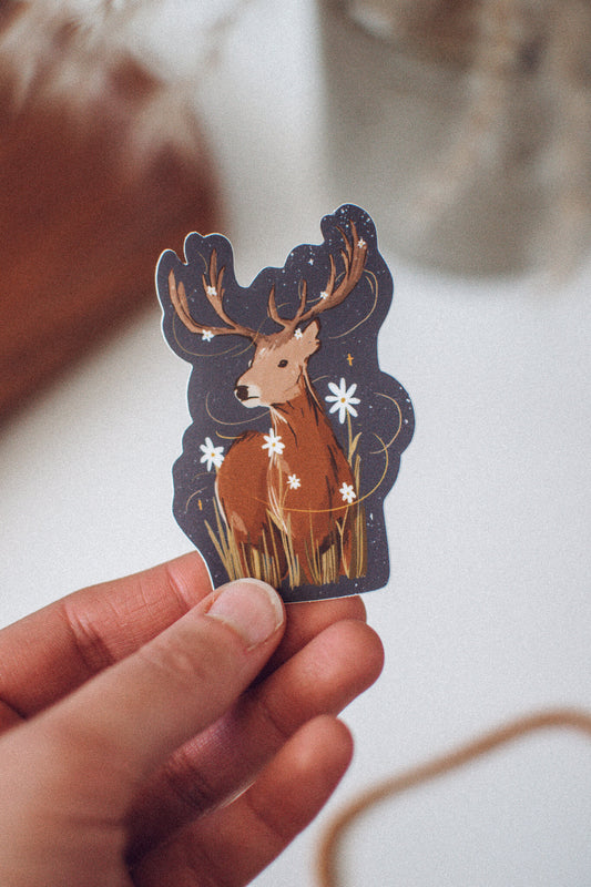 Meadow Deer Sticker | Magical Stag Sticker