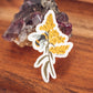 Bumblebee and Goldenrod Sticker | Pollinator Vinyl Sticker
