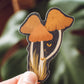 Night Mushrooms Sticker | Waterproof Vinyl Sticker