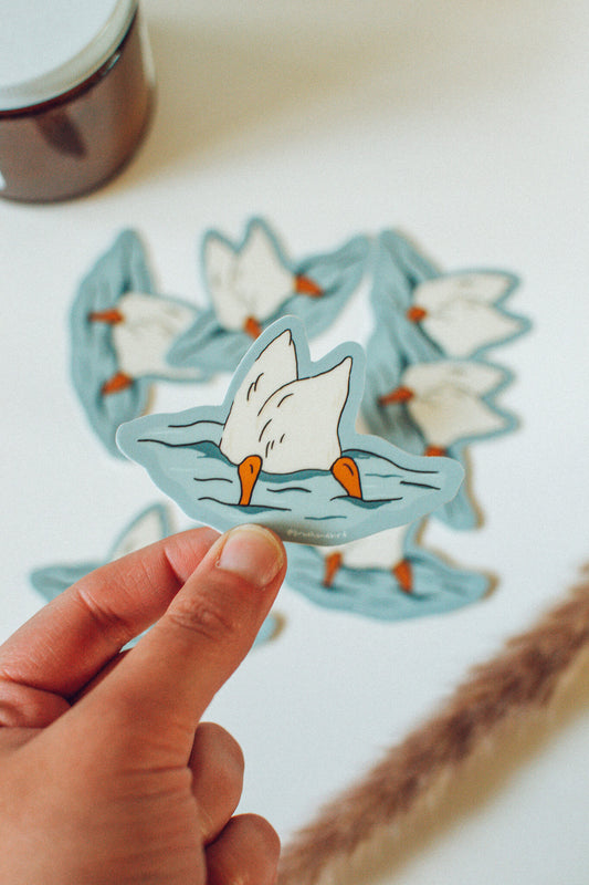 Duck Butt Sticker | Cute Farm Animal Vinyl Sticker