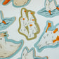 Flower Duck Sticker | Cute Farm Animal Vinyl Sticker