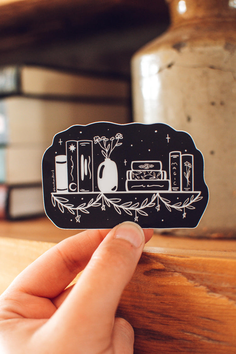 Bookshelf Sticker | Bookish Vinyl Sticker