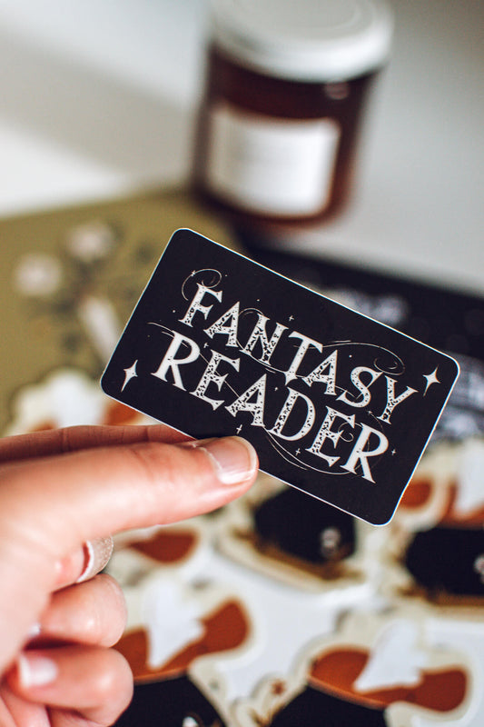 Fantasy Reader Sticker | Book Sticker for Kindle