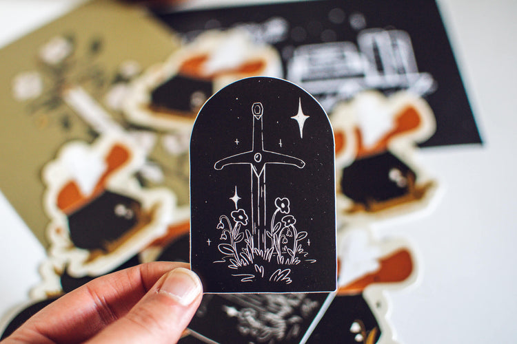 Fantasy Sword Sticker | Sticker for Kobo