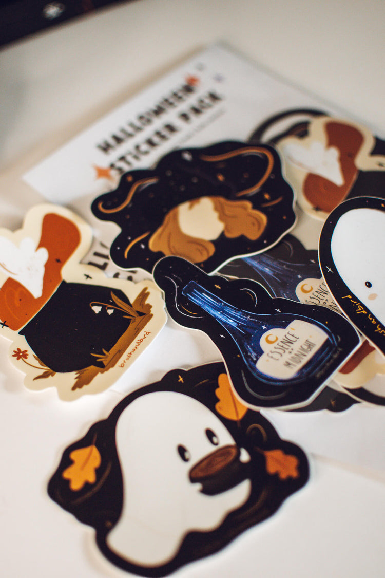 Coffee Ghost Sticker | Cute Halloween Vinyl Sticker