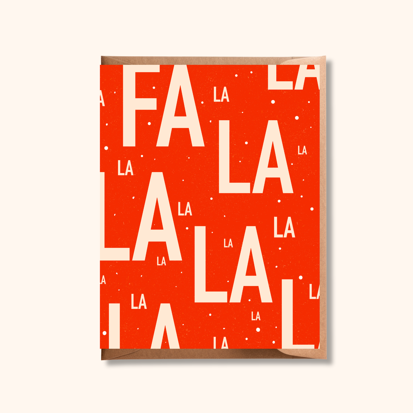 Fa La La Holiday Greeting Card | Christmas Card