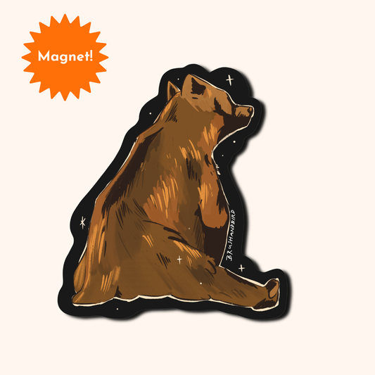 Grizzly Bear Magnet | Canada Wildlife Souvenir Gift