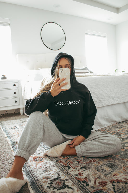 Mood Reader Hoodie | Book Club Collection | Black Unisex Hoodie