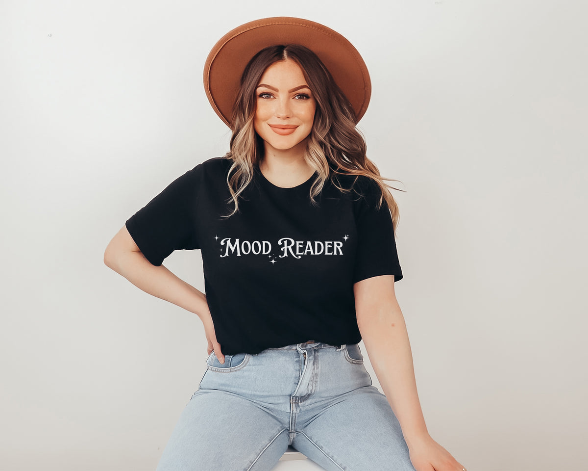 Mood Reader T-Shirt | Book Club Collection | Black Unisex T-shirt