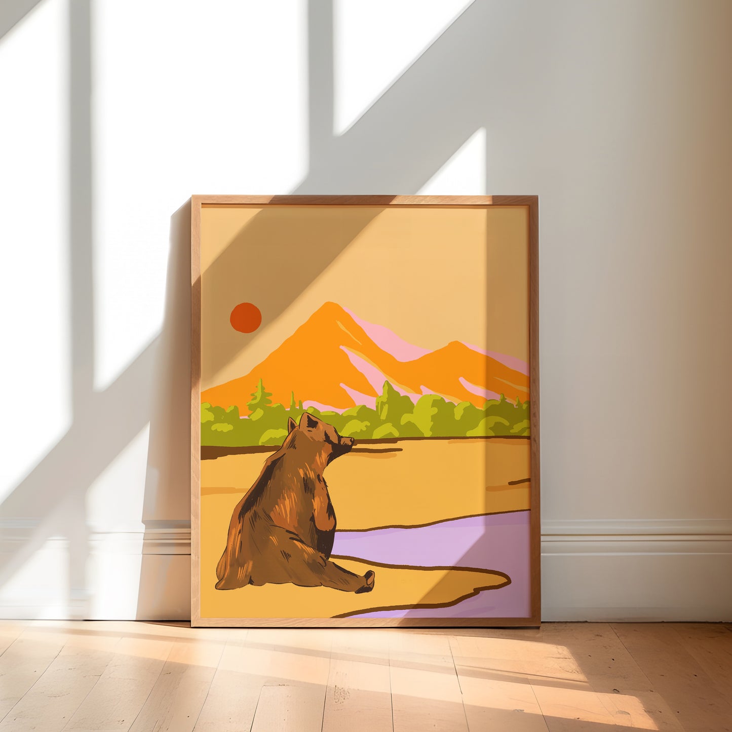 Mountain Bear Art Print | 8"x10" Wildlife Illustration